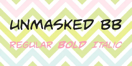 Unmasked BB font