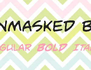 Unmasked BB font