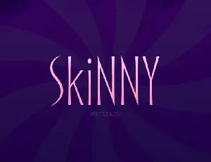 Skinny Sans Serif font