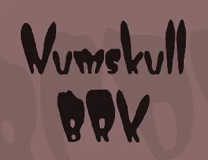 Numskull BRK font