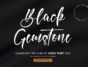 Black Gemstone font