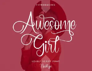 Awesome Girl Calligraphy font