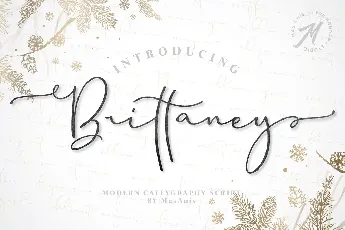 Brittaney Script font