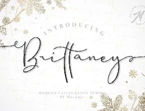 Brittaney Script font