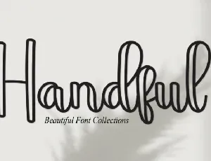 Handful Script font