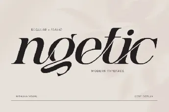 Ngetic font