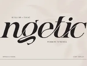 Ngetic font