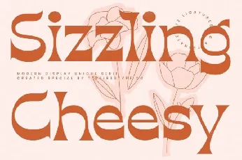 Sizzling Cheesy font