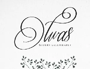 Olwas Script Free font