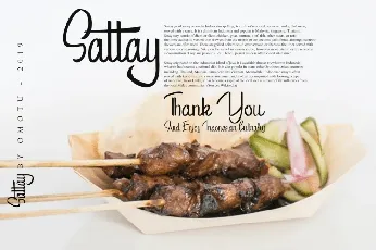 Sattay Script Free font