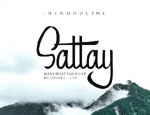 Sattay Script Free font