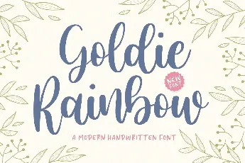 Goldie Rainbow font