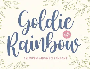 Goldie Rainbow font