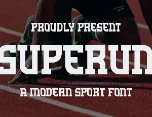 SUPERUN font