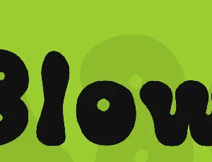 Blow font