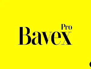 Bavex font