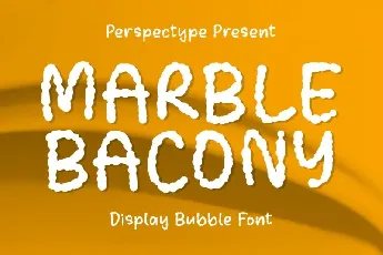 Marble Bacony font