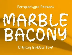 Marble Bacony font