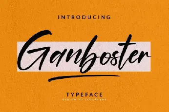 Ganboster font