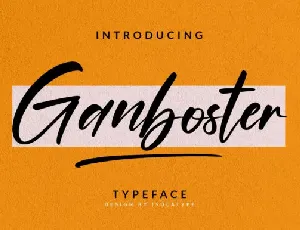 Ganboster font