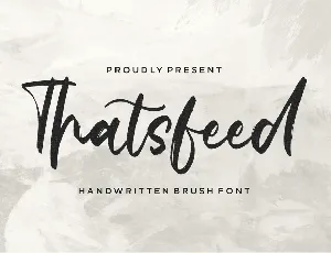 Thatsfeed font