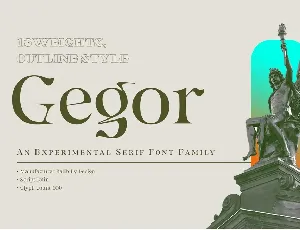 Gegor Serif font