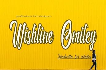 Wishline Omiley font