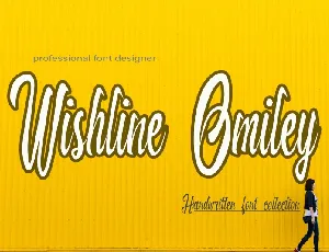 Wishline Omiley font