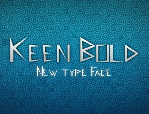 Keen Bold Display font