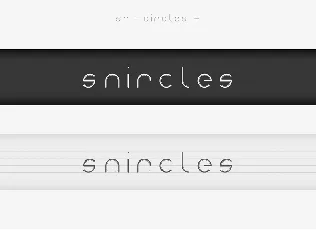 Snircles font