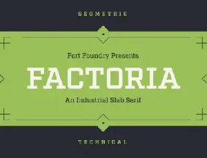 Factoria Family font