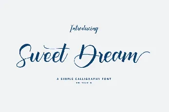 Sweet Dream Calligraphy font