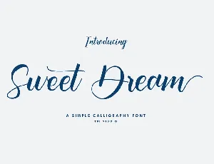 Sweet Dream Calligraphy font