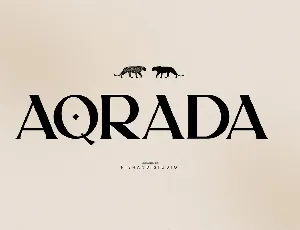 AQRADA font