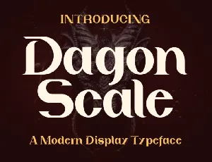 Dagon Scale font