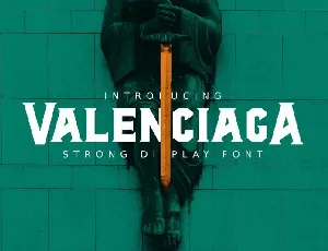 Al Valenciaga Display font