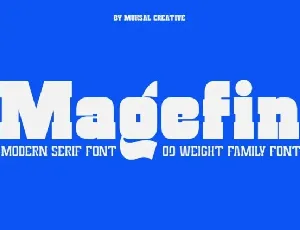 Magefin Family font