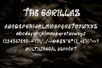 The Gorillaz Demo font