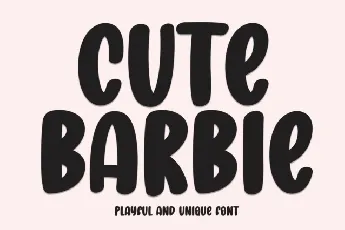 Cute Barbie Display font