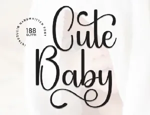 Cute Baby Script font