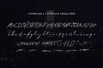 Glowing Signature font