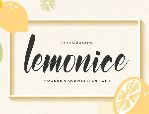 Lemonice font