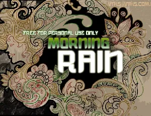 vtks morning rain font