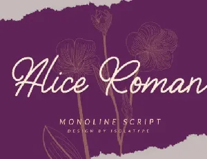 Alice Roman font