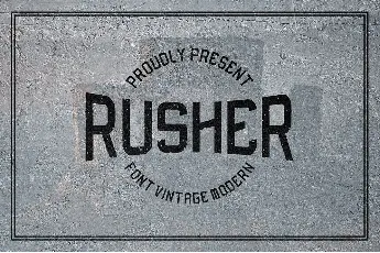 Rusher font