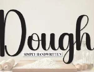 Dough Script font