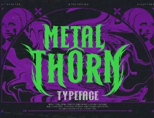 Metal Thorn font