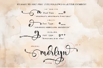 Merlyn font