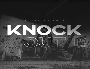 Knockout font