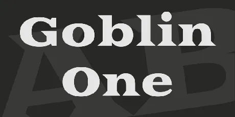 Goblin One font